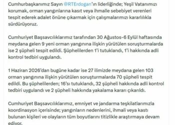 Orman yangını soruşturmalarında 16 şüpheli tutuklandı