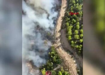 Antalya'da orman dışı alanda yangın