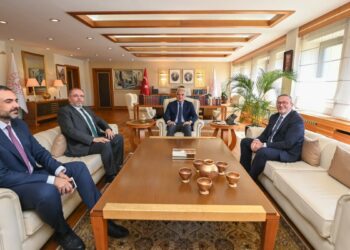 Bakan Ersoy, MSÜ Rektörü Prof. Dr. Afyoncu'yu kabul etti