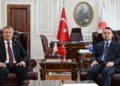 Bakanlar Gürlek ve Güler, KKTC Başbakanı Üstel ile bir araya geldi