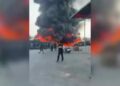 Adana'da sebze halinde yangın