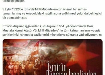 İletişim Başkanı Duran'dan 'İzmir'in kurtuluş yıl dönümü' mesajı