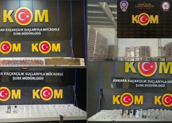 Ankara’da 21 milyon lira değerinde kaçak ürün ele geçirildi