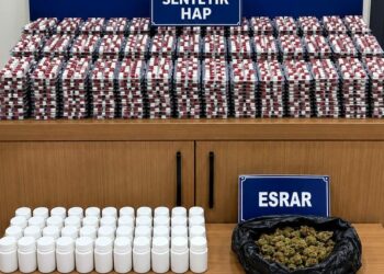 Mersin’de 11 bin adet uyuşturucu hap ele geçirildi