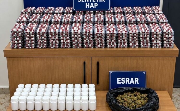 Mersin’de 11 bin adet uyuşturucu hap ele geçirildi