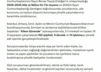 15 ilde 'Ailem Güvende' operasyonu: 162 şüpheli, 9 dernek ve 13 işletmeye adli işlem