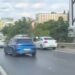 Pendik'te otomobilin çarptığı motosiklet sürücüsü yaralandı; kaza kamerada