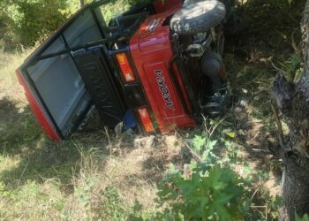 Elektrikli araç devrildi, sürücü öldü