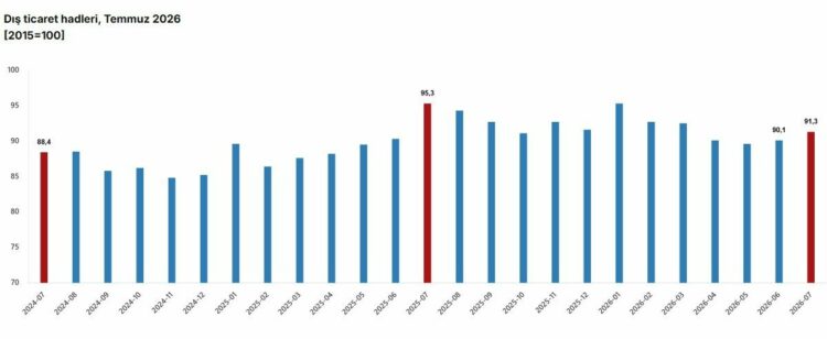 TÜİK: Dış ticaret haddi temmuzda azaldı