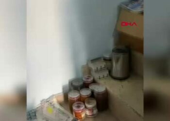 Kötü koku gelen evden 1 ton atık çıktı