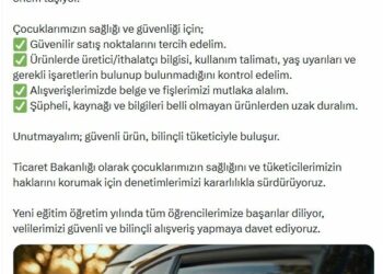 Ticaret Bakanlığı'ndan 'güvenli okul alışverişi' uyarısı