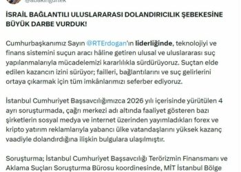 Bakan Gürlek: İsrail bağlantılı uluslararası dolandırıcılık şebekesine büyük darbe vurduk