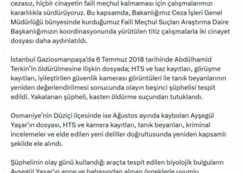 Bakan Gürlek: İki cinayet dosyası daha aydınlatıldı