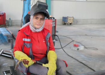 Kader usta, 30 yıldır kaynakçılık yapıyor