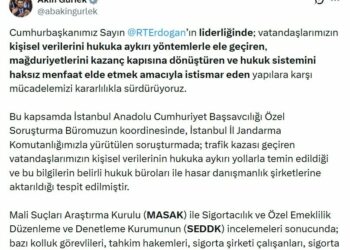 Trafik kazası mağdurlarının kişisel verilerini kullanan 825 kişi hakkında soruşturma