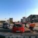 Motosikletin yayaya çarptığı kaza kamerada: 2 yaralı