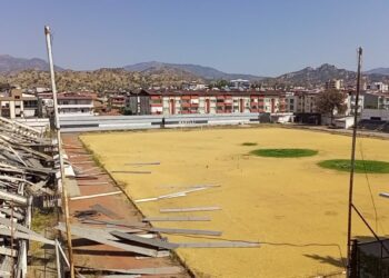 Nazilli'nin tarihi stadı yıkılıyor