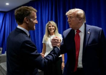 Fransa Cumhurbaşkanı Macron, ABD Başkanı Trump ile New York'ta bir araya geldi