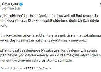 AK Parti'li Çelik'ten, Kazakistan'a taziye mesajı