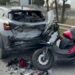 Tuzla TEM Otoyolu’nda emniyet şeridinde duran otomobile çarpan motosikletli polis yaralandı