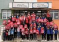 Samsun’da kırsaldaki öğrencilere Samsunspor çantası