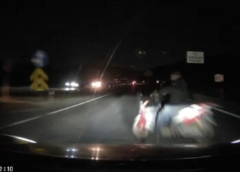 Motosiklet sürücüsünün öldüğü kaza kamerada