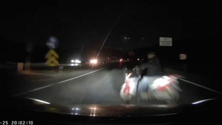 Motosiklet sürücüsünün öldüğü kaza kamerada