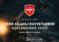 Cumhurbaşkanı Erdoğan, Türk Silahlı Kuvvetlerini Güçlendirme Vakfı'nın kuruluş yıl dönümünü kutladı