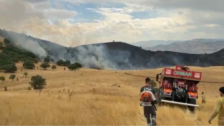 Tunceli’de örtü yangını