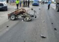 TIR ile çarpışan sepetli motosikletin sürücüsü öldü