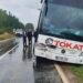 Yolcu otobüsü, kamyonete çarptı: 2 yaralı