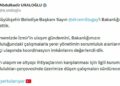 Bakan Uraloğlu, İzmir Büyükşehir Belediye Başkanı Tugay'ı kabul etti