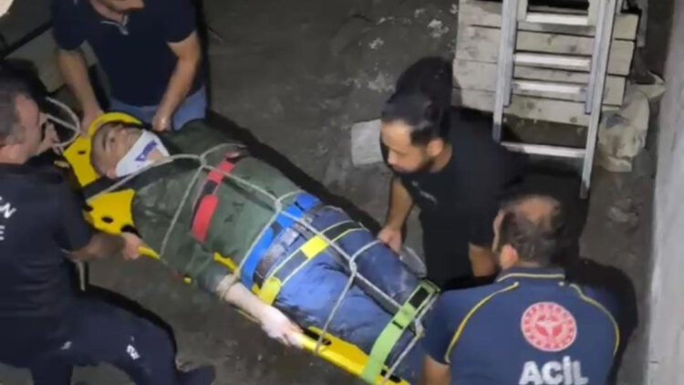 Adıyaman'da korkunç iş kazası: İnşaatta merdiven boşluğuna düşen bekçi yaralandı
