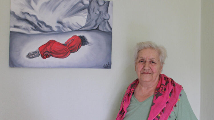 Çocukluk hayali resmi, 65 yaşından sonra tuvale taşıdı