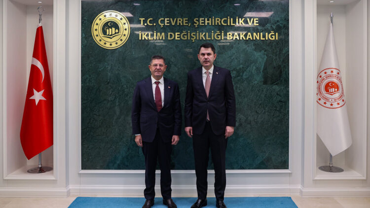 Murat Kurum, Çekmeköy Belediye Başkanı Orhan Çerkez'i kabul etti