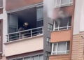 Mamak'ta can pazarı: Yanan dairede mahsur kalan anne ve oğlu kurtarıldı