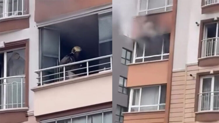 Mamak'ta can pazarı: Yanan dairede mahsur kalan anne ve oğlu kurtarıldı