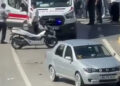 Ordu'da otomobil ile çarpışan motosikletin sürücüsü ağır yaralandı