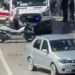Ordu'da otomobil ile çarpışan motosikletin sürücüsü ağır yaralandı