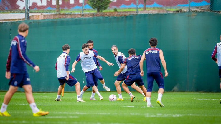 Trabzonspor’da, Samsunspor maçı hazırlıkları sürüyor: Yoğun antrenman yapıldı