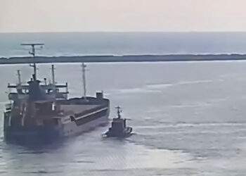 Tuğberk İmamoğlu gemisinin İskenderun’dan ayrıldığı anların görüntüsü ortaya çıktı