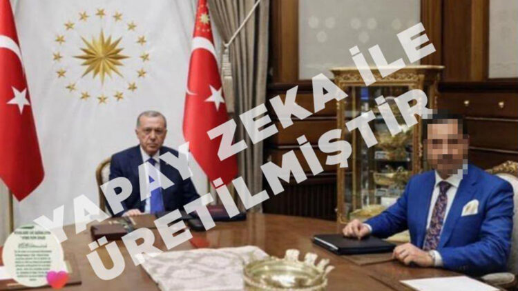 Yapay zekâyla kendini bakanın ve Cumhurbaşkanı'nın yanına koydu, gözaltına alındı