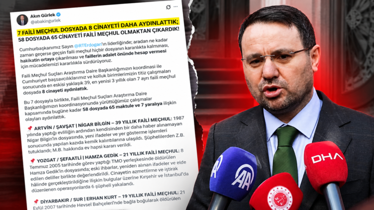 Bakan Gürlek: 8 faili meçhul cinayeti aydınlattık