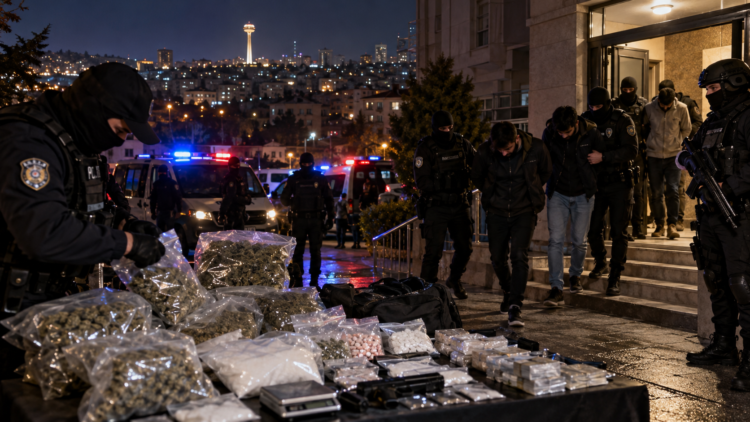 Ankara'da uyuşturucu operasyonu: 7 tutuklama