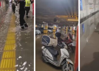 İstanbul'u sağanak vurdu! Metro istasyonlarını, alt geçitleri ve AVM otoparkını su bastı