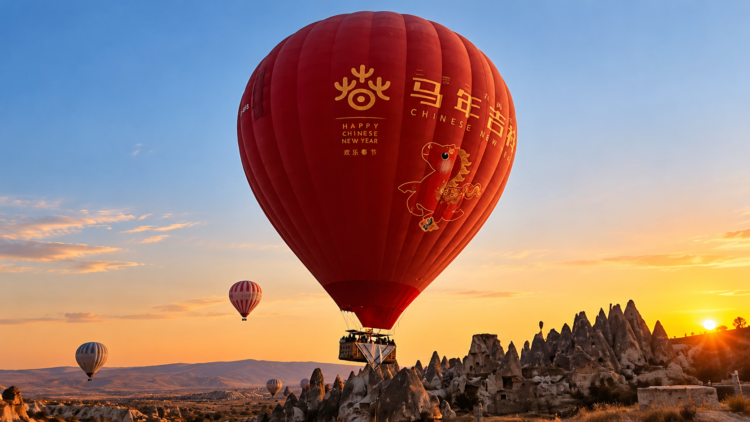 Kapadokya’da balonlar Gazze için havalandı