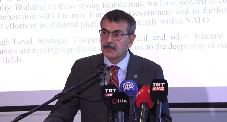 Yusuf Tekin 'Macaristan Milli Günü' resepsiyonuna katıldı: "Hedef, ticaret hacmini 10 milyar dolara çıkarmak"