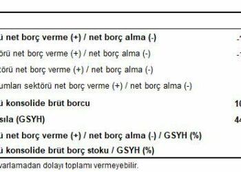 Genel devlet açığının GSYH'ye oranı yüzde 0,9 oldu