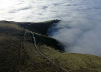 Trabzon’da sis bulutu dronla görüntülendi