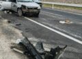 Aynı yöne giden iki otomobil çarpıştı; 7 yaralı
